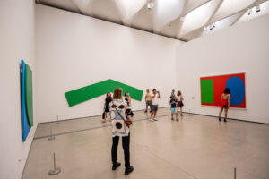 Ellsworth Kelly, Green Angle, 1970, oil on canvas, 5.867 x 17.78 m, The Broad, Los Angeles.